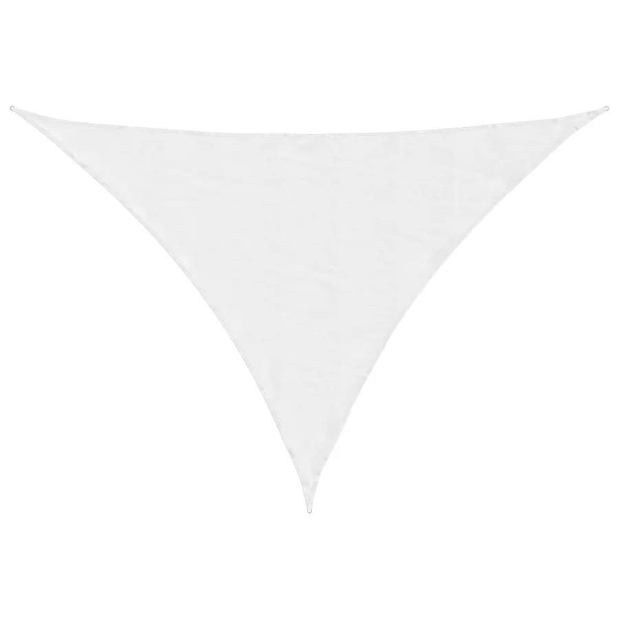 Voile de parasol tissu oxford triangulaire 5x6x6 m blanc - 2