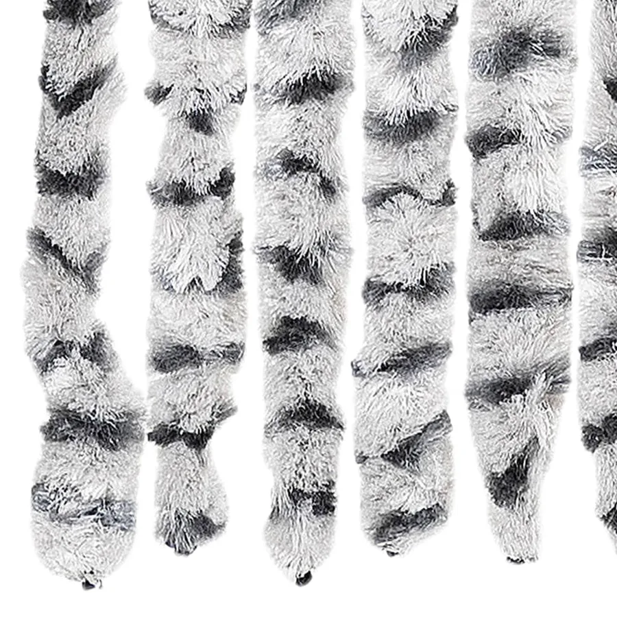 Moustiquaire Gris clair et gris foncé 90x220 cm Chenille - 5