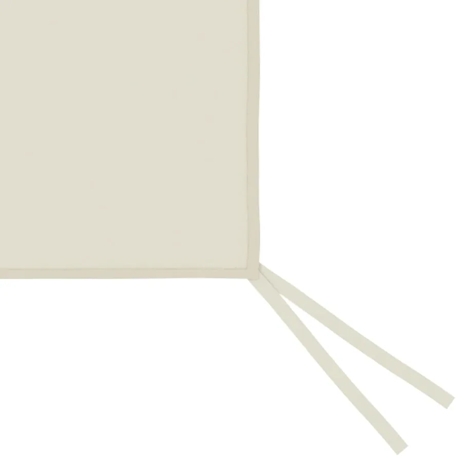 Paroi latérale de belvédère avec fenêtres 4x2 m Crème - 3