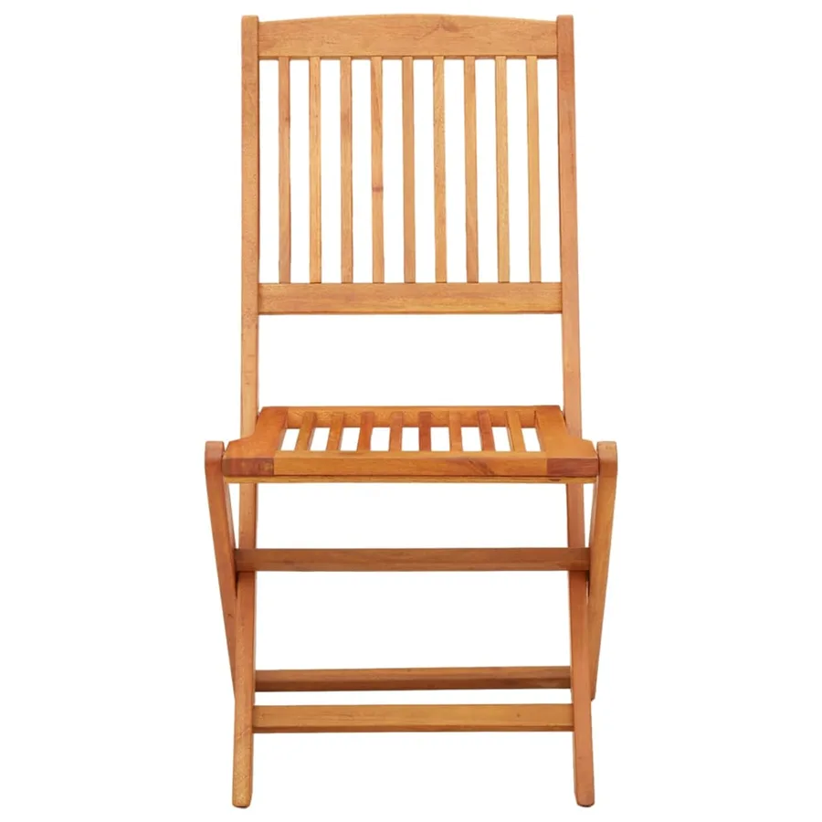 Chaises de jardin pliables lot de 2 Bois d'eucalyptus massif - 3