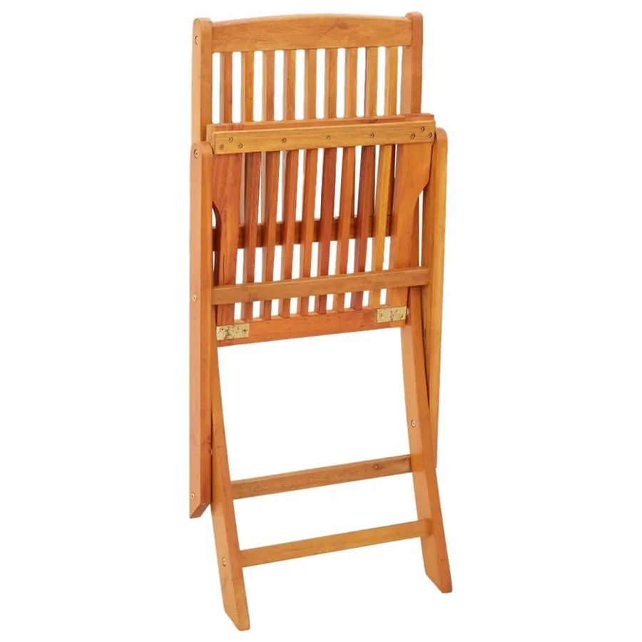 Chaises de jardin pliables lot de 2 Bois d'eucalyptus massif - 6
