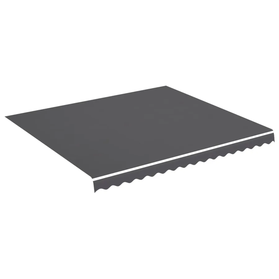 Tissu de remplacement pour auvent anthracite 4x3,5 m polyester - 2