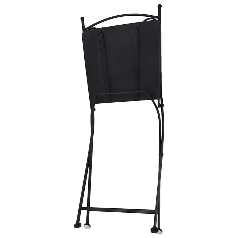 Chaises de bistrot mosaïque 2 pcs Gris - 10