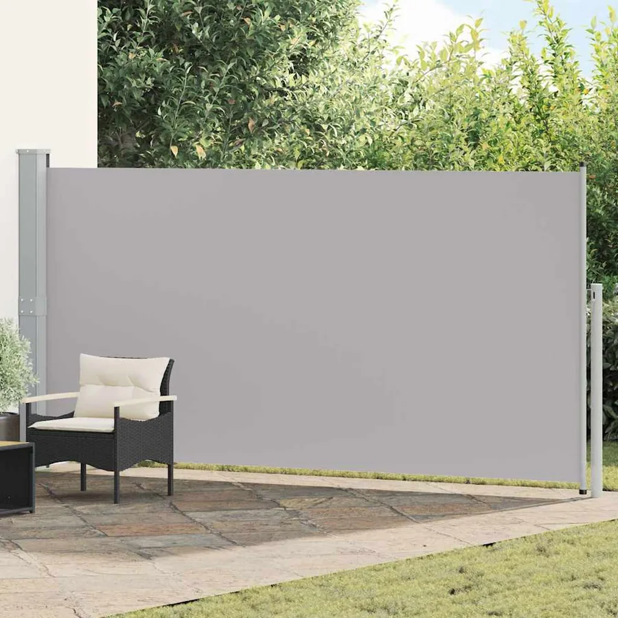 Auvent latéral rétractable 160 x 500 cm Gris