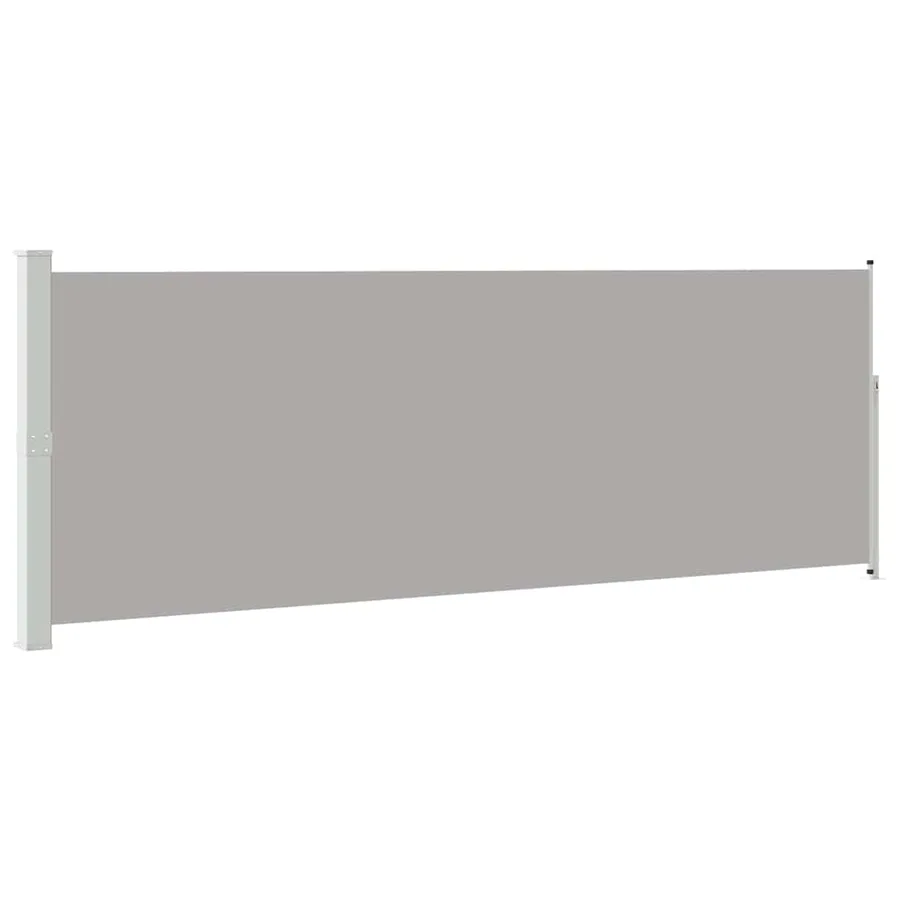 Auvent latéral rétractable 160 x 500 cm Gris - 2
