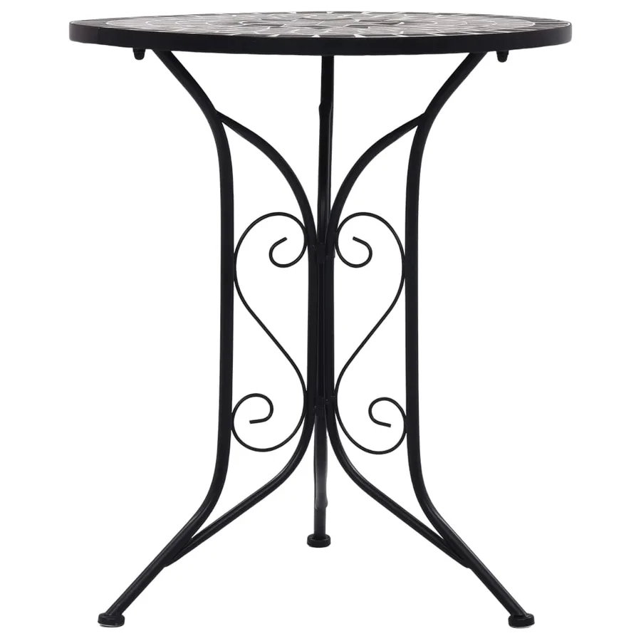 Mobilier de bistro 3 pcs mosaïque Carreaux céramiques Gris - 3