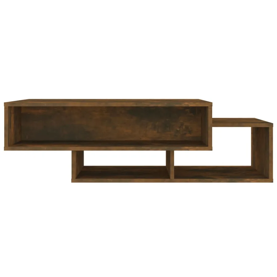 Table basse Chêne fumé 105x55x32 cm Bois d'ingénierie - 4
