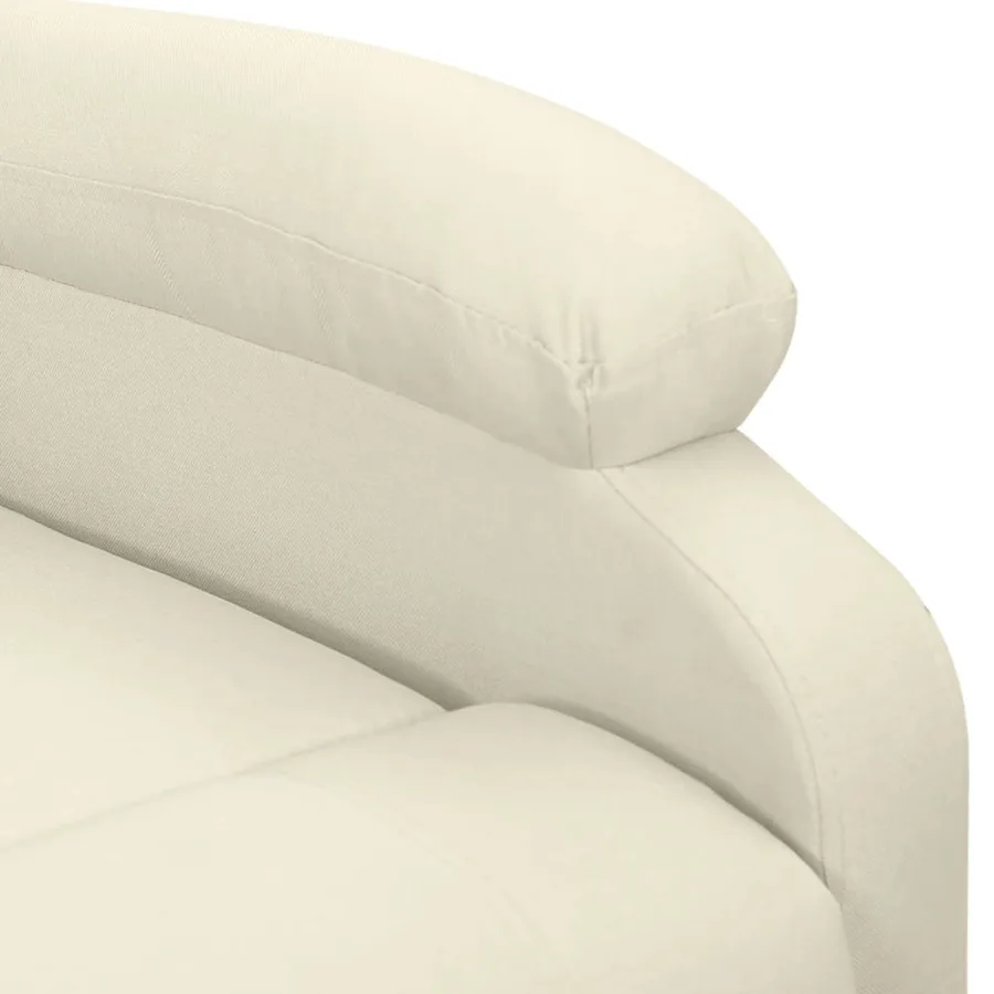 Fauteuil de massage Crème Tissu - 6
