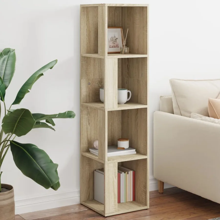 Armoire d'angle Chêne sonoma 33x33x132 cm Bois d’ingénierie