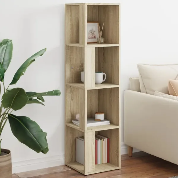 Armoire d'angle Chêne sonoma 33x33x132 cm Bois d’ingénierie