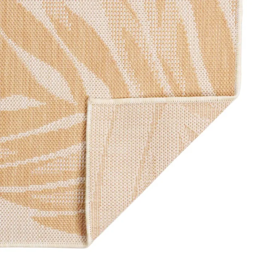 Tapis à tissage plat d'extérieur 200x280 cm Motif de feuille - 2