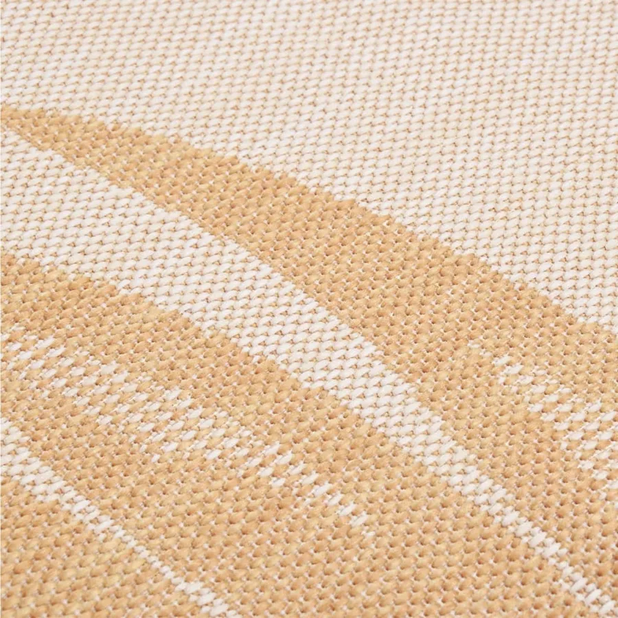 Tapis à tissage plat d'extérieur 200x280 cm Motif de feuille - 5
