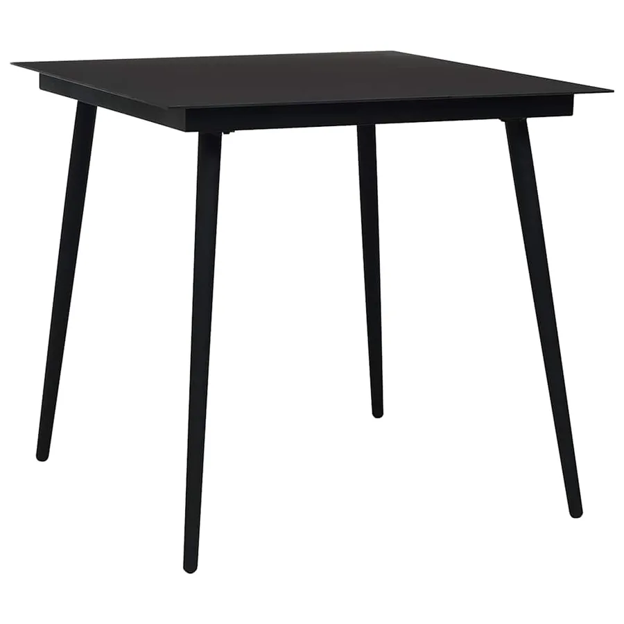 Ensemble à manger d'extérieur 3 pcs résine tressée et verre - 10