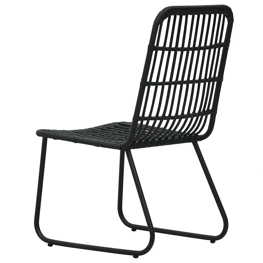 Ensemble à manger d'extérieur 3 pcs résine tressée et verre - 7