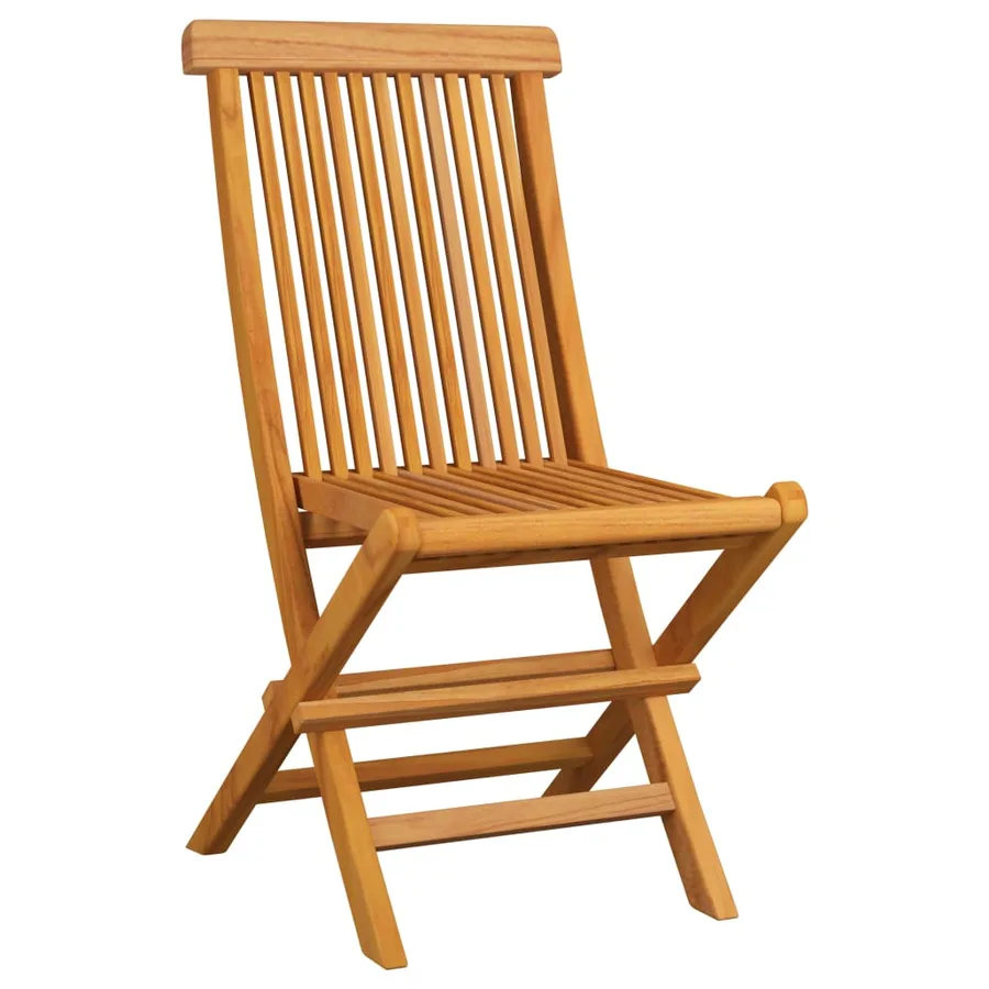 Chaises pliables de jardin 6 pcs Bois de teck solide - 2