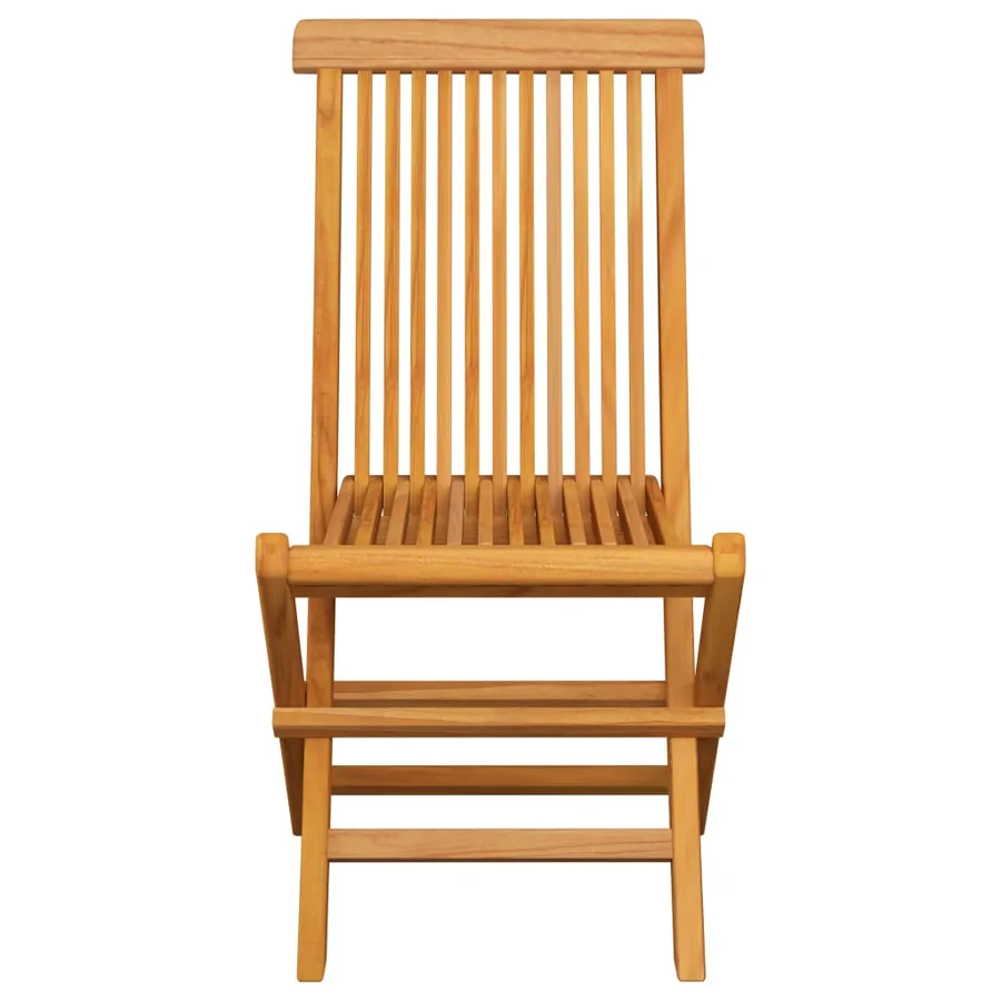 Chaises pliables de jardin 6 pcs Bois de teck solide - 3