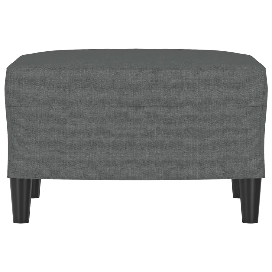 Repose-pied Gris foncé 60x50x41 cm Tissu - 3