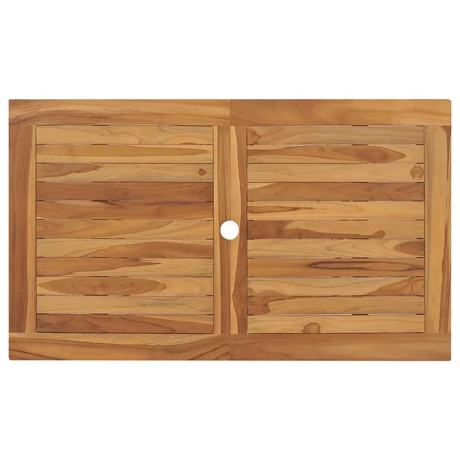 Ensemble à manger de jardin 7 pcs Bois de teck massif - 5