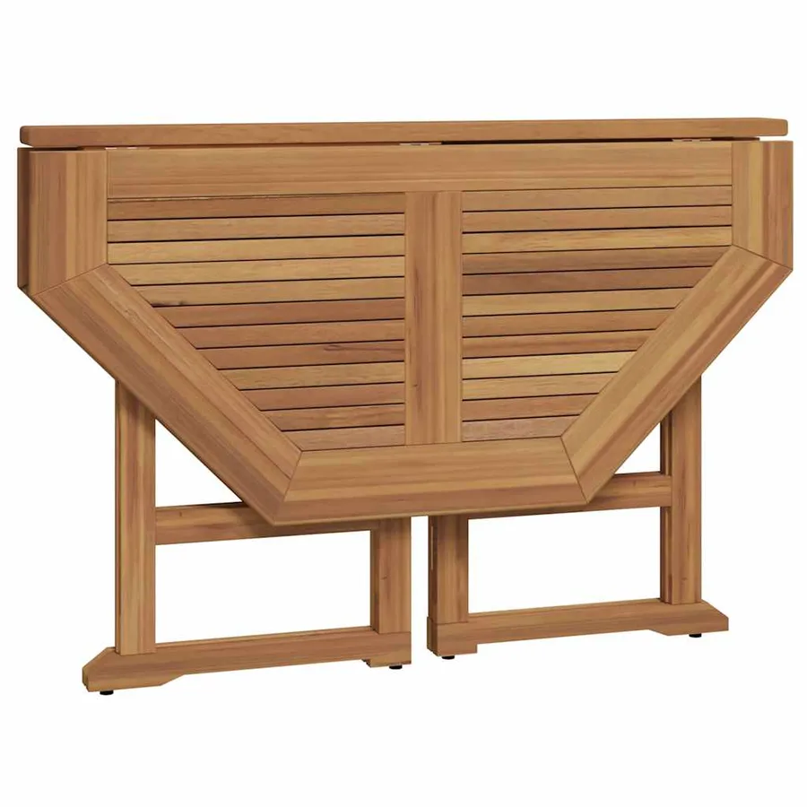 Ensemble à manger d'extérieur pliable 5 pcs Bois solide de teck - 5