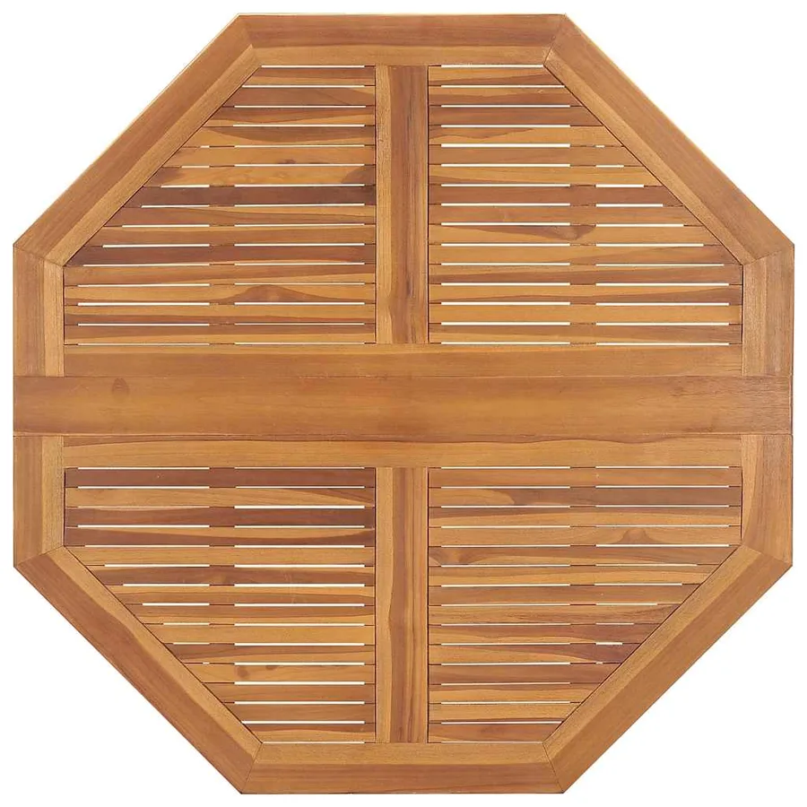 Ensemble à manger d'extérieur pliable 5 pcs Bois solide de teck - 6