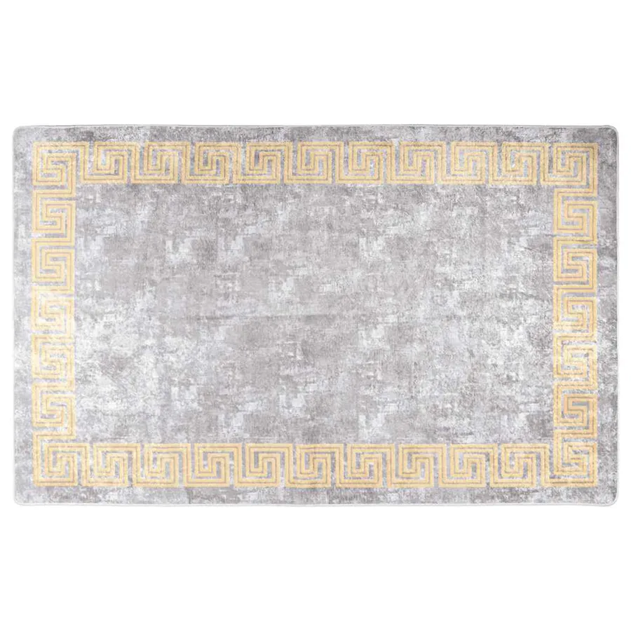 Tapis lavable 80x150 cm Gris - 2