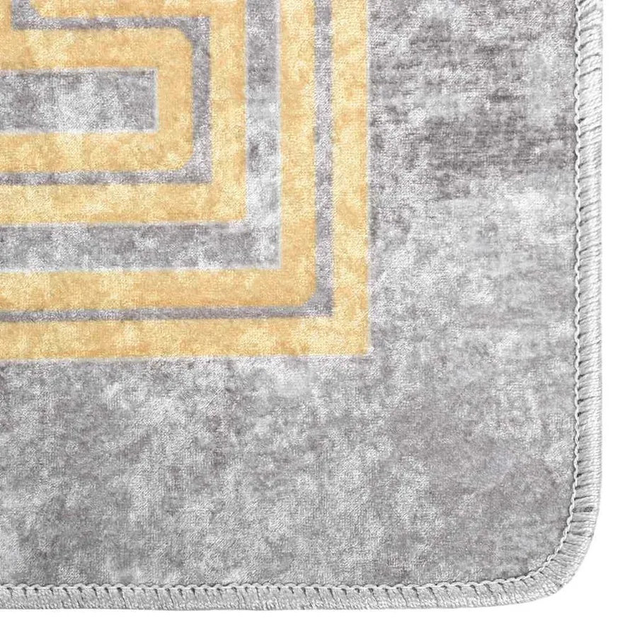 Tapis lavable 80x150 cm Gris - 3