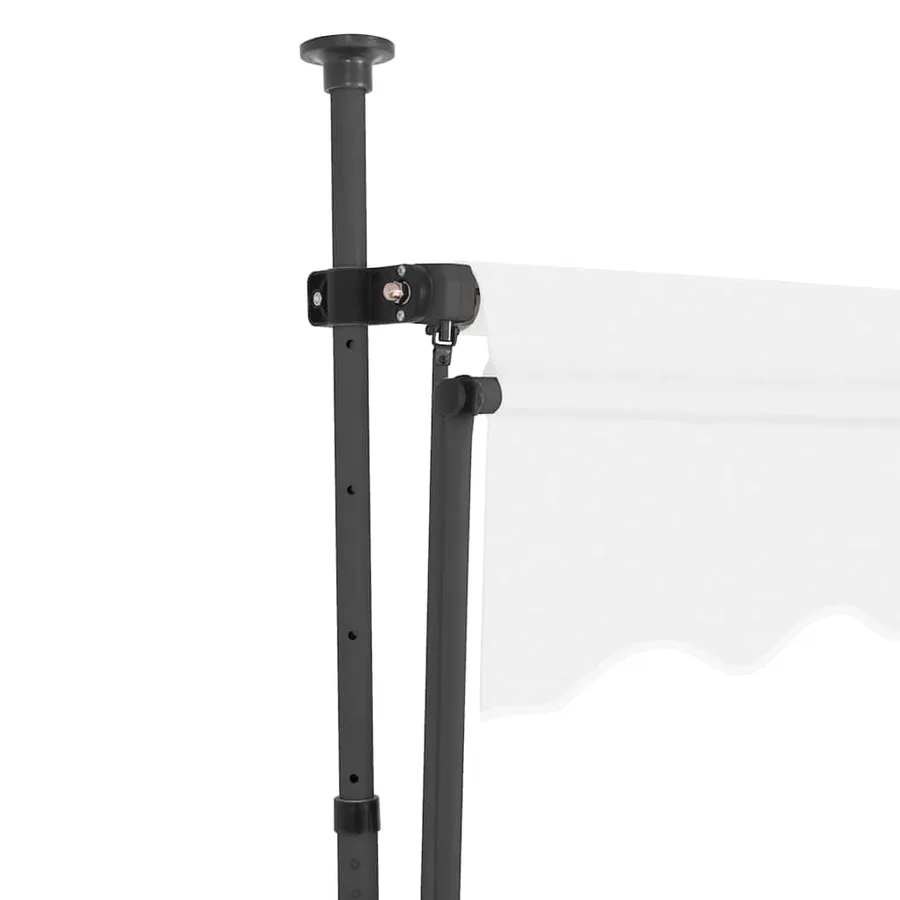 Auvent manuel rétractable avec LED 300 cm Crème - 4