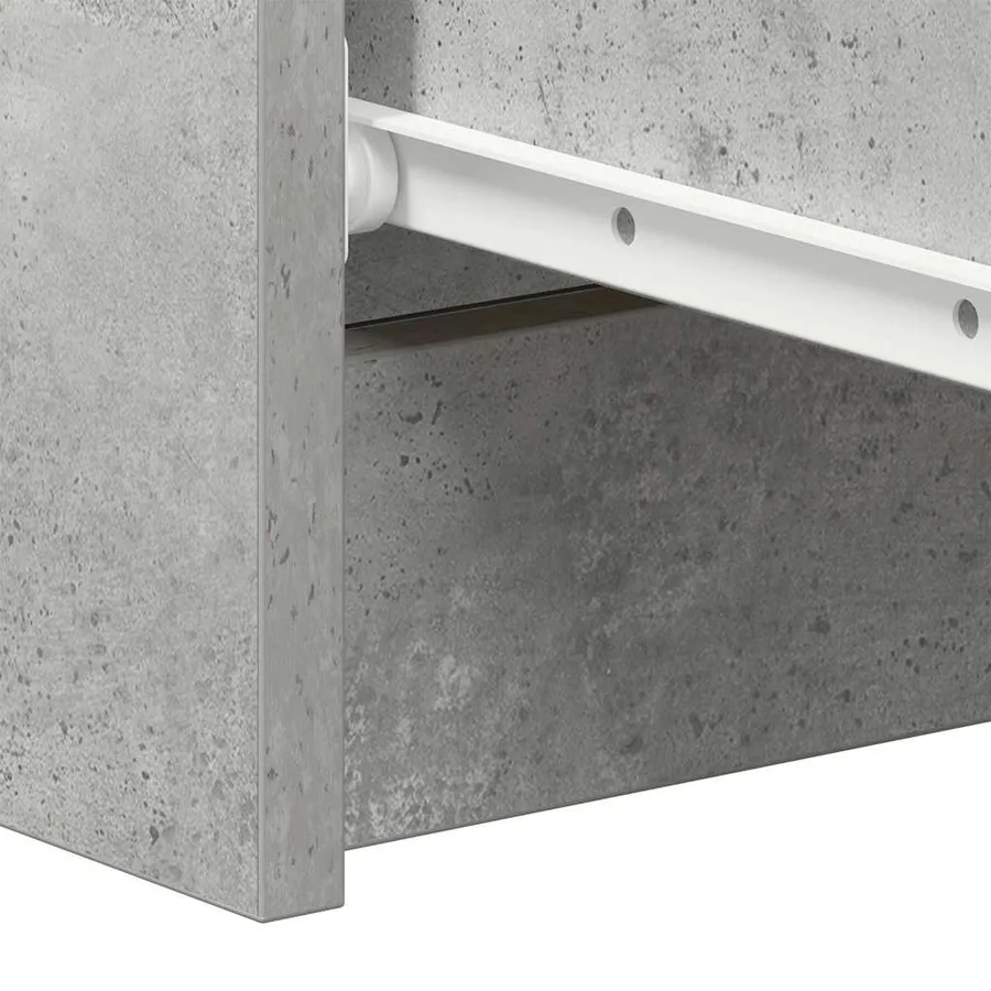 Buffet Gris béton 60x35x98,5 cm Bois d'ingénierie - 10