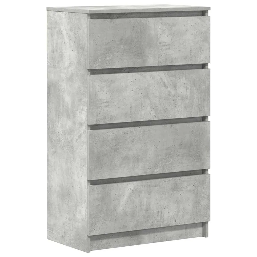 Buffet Gris béton 60x35x98,5 cm Bois d'ingénierie - 2