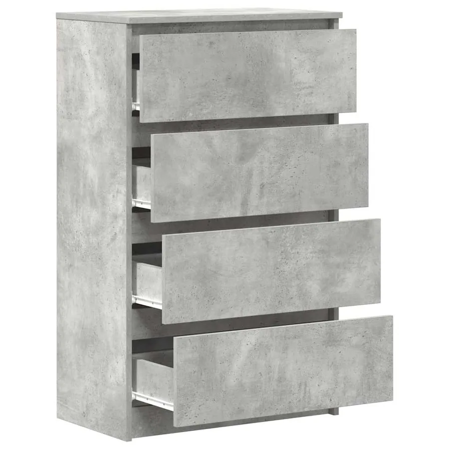 Buffet Gris béton 60x35x98,5 cm Bois d'ingénierie - 5