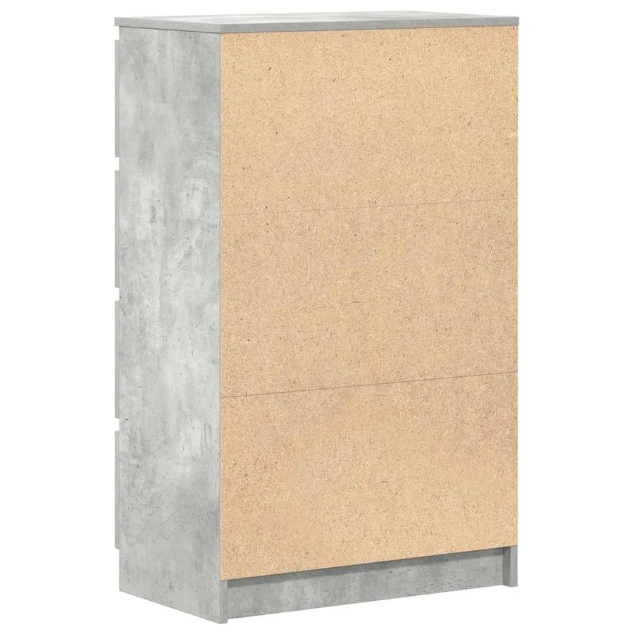 Buffet Gris béton 60x35x98,5 cm Bois d'ingénierie - 8