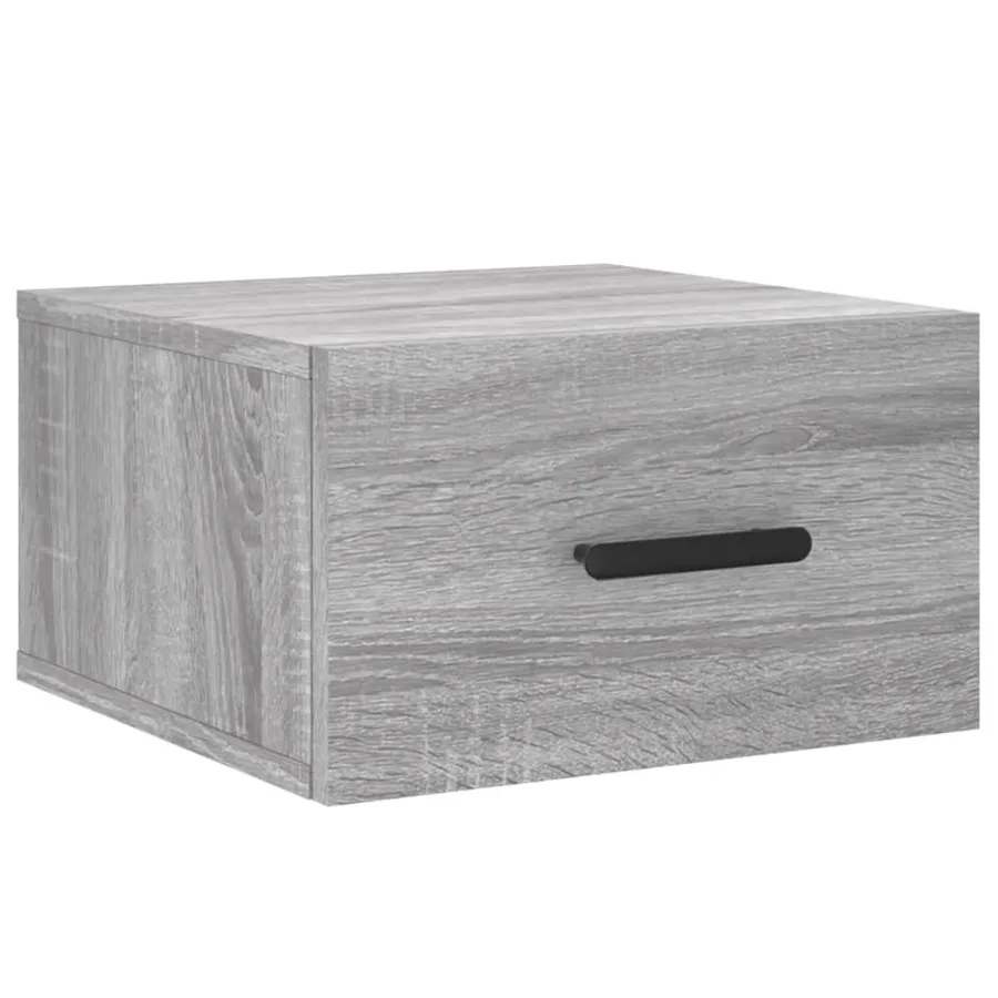 Tables de chevet murales 2 pcs sonoma gris 35x35x20 cm - 5