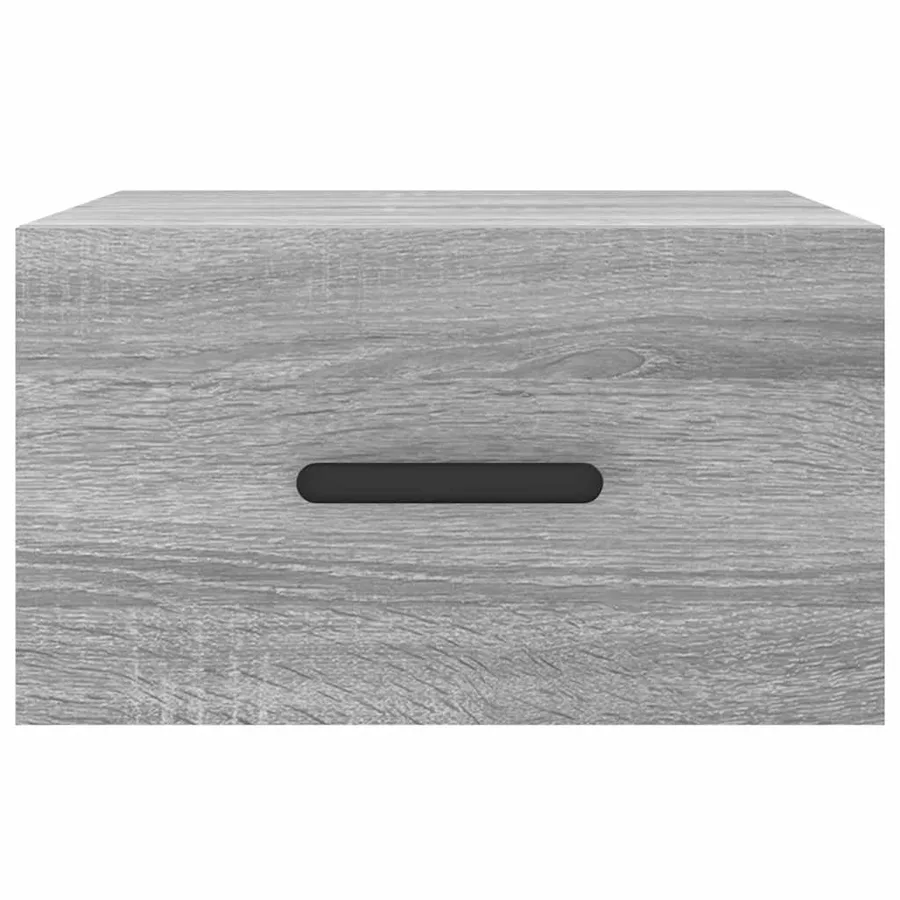 Tables de chevet murales 2 pcs sonoma gris 35x35x20 cm - 6