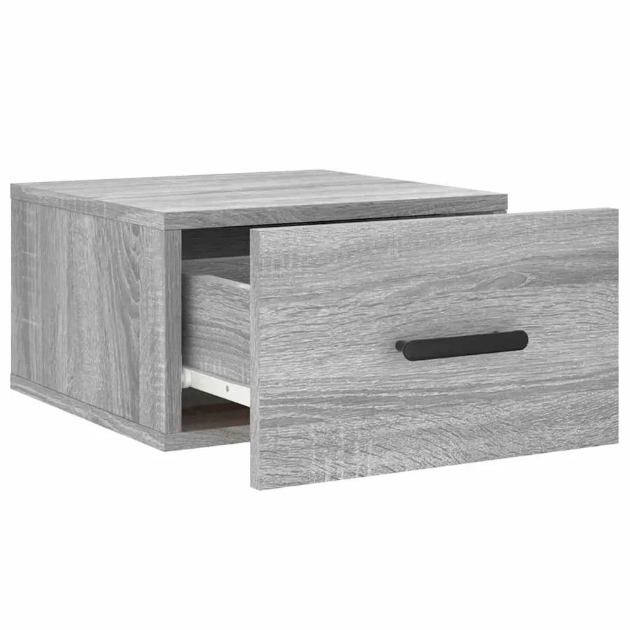 Tables de chevet murales 2 pcs sonoma gris 35x35x20 cm - 7