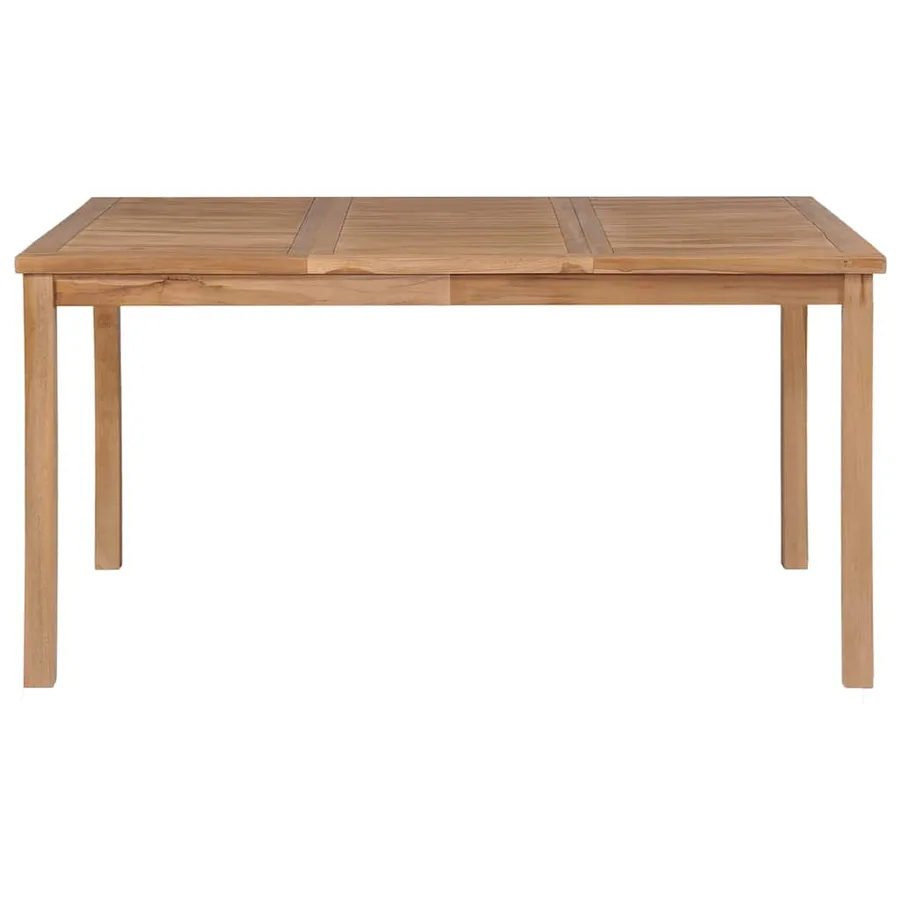 Ensemble de salle à manger de jardin 5 pièces 150 x 90 cm en bois de teck massif - 11