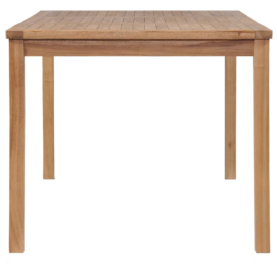 Ensemble de salle à manger de jardin 5 pièces 150 x 90 cm en bois de teck massif - 12