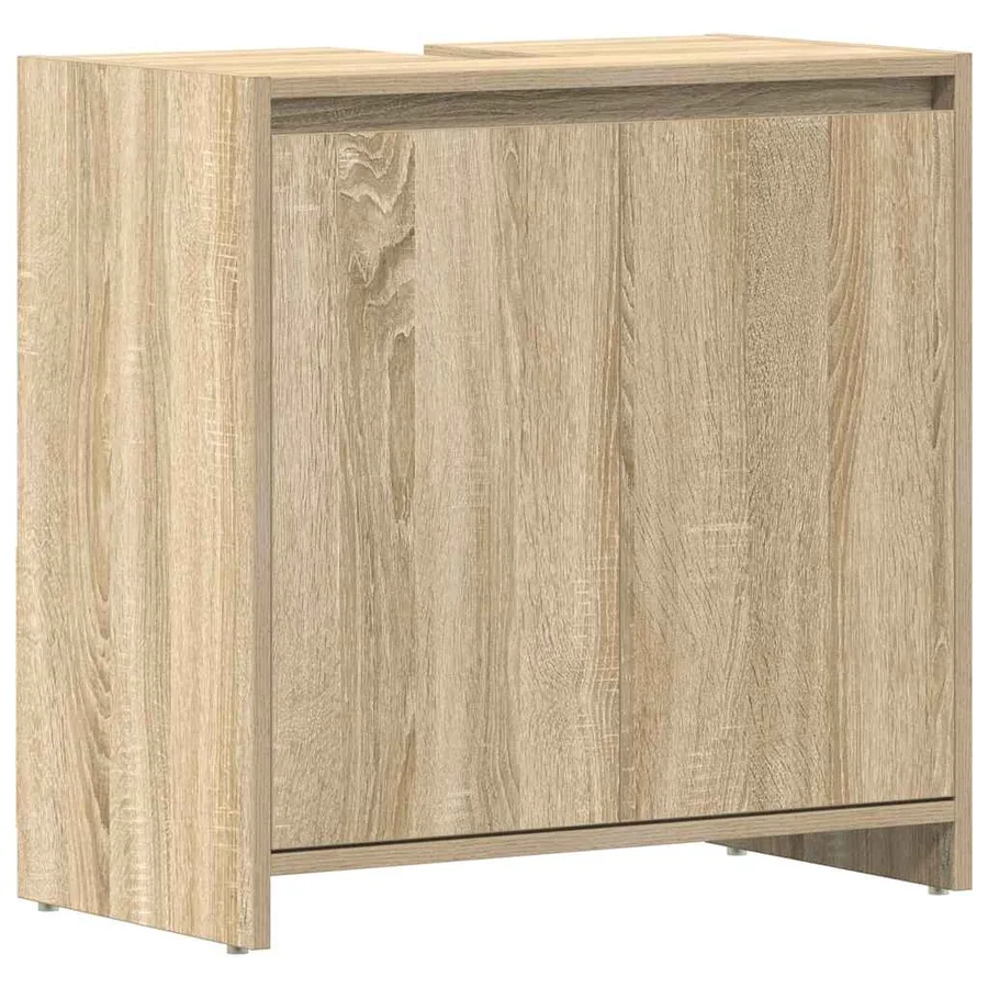 Armoire de salle de bain Chêne sonoma Bois d'ingénierie - 2