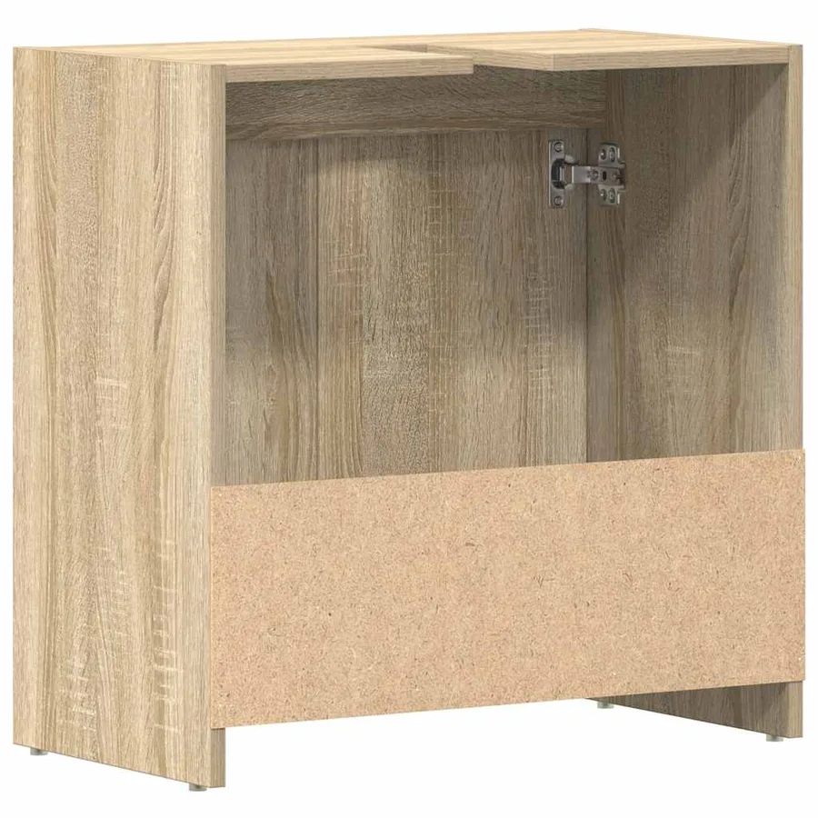 Armoire de salle de bain Chêne sonoma Bois d'ingénierie - 8