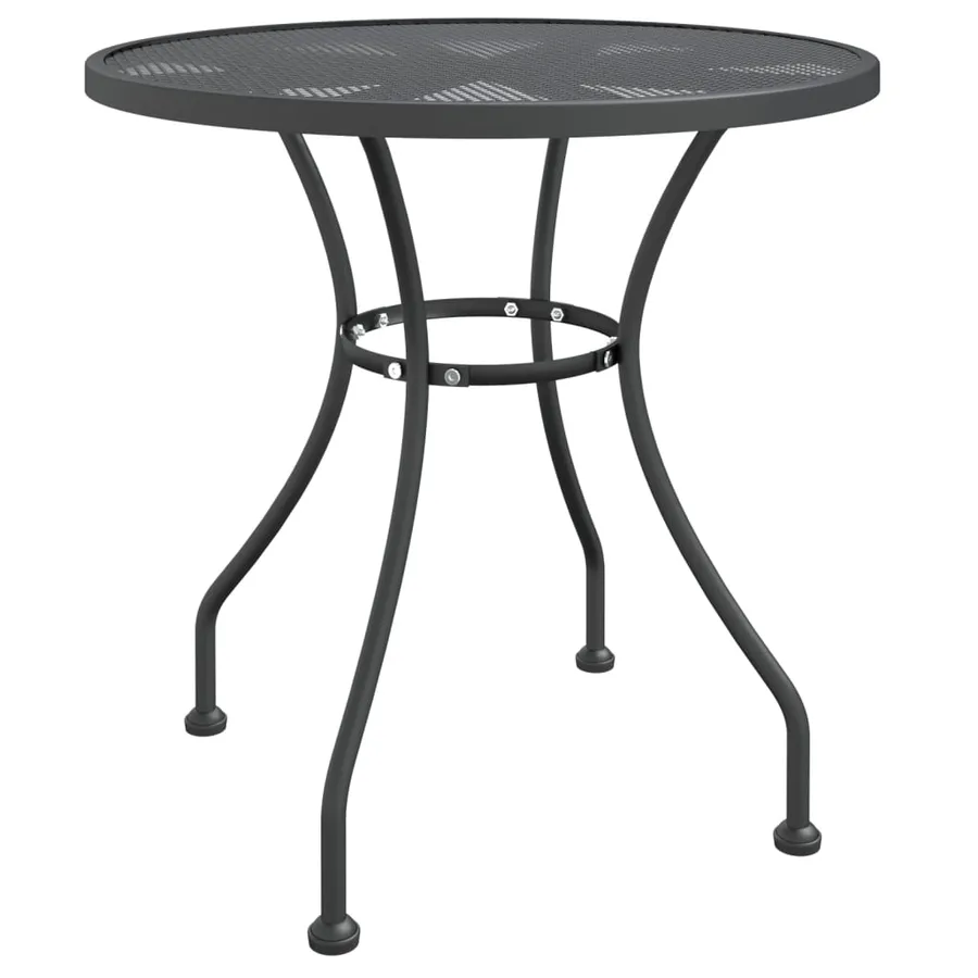 Ensemble à manger de jardin 3 pcs Maille Métal Anthracite - 4