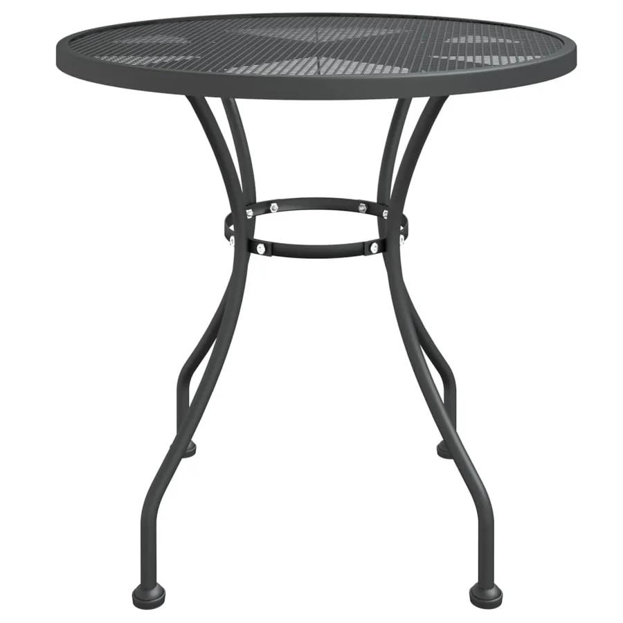 Ensemble à manger de jardin 3 pcs Maille Métal Anthracite - 5