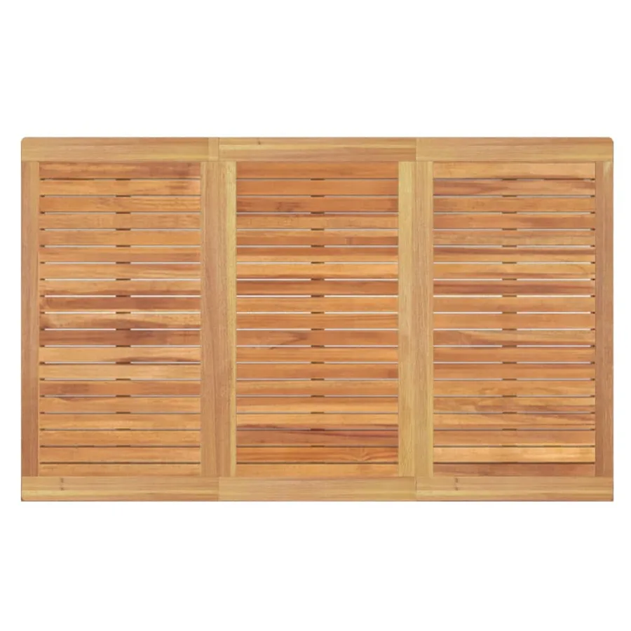 Ensemble à manger de jardin 5pcs Bois de teck massif - 11