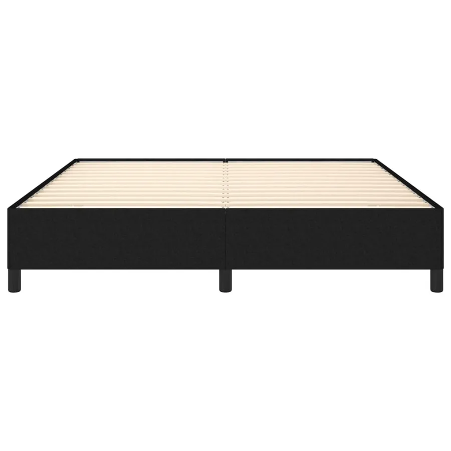 Cadre de lit sans matelas noir 180x200 cm tissu - 5