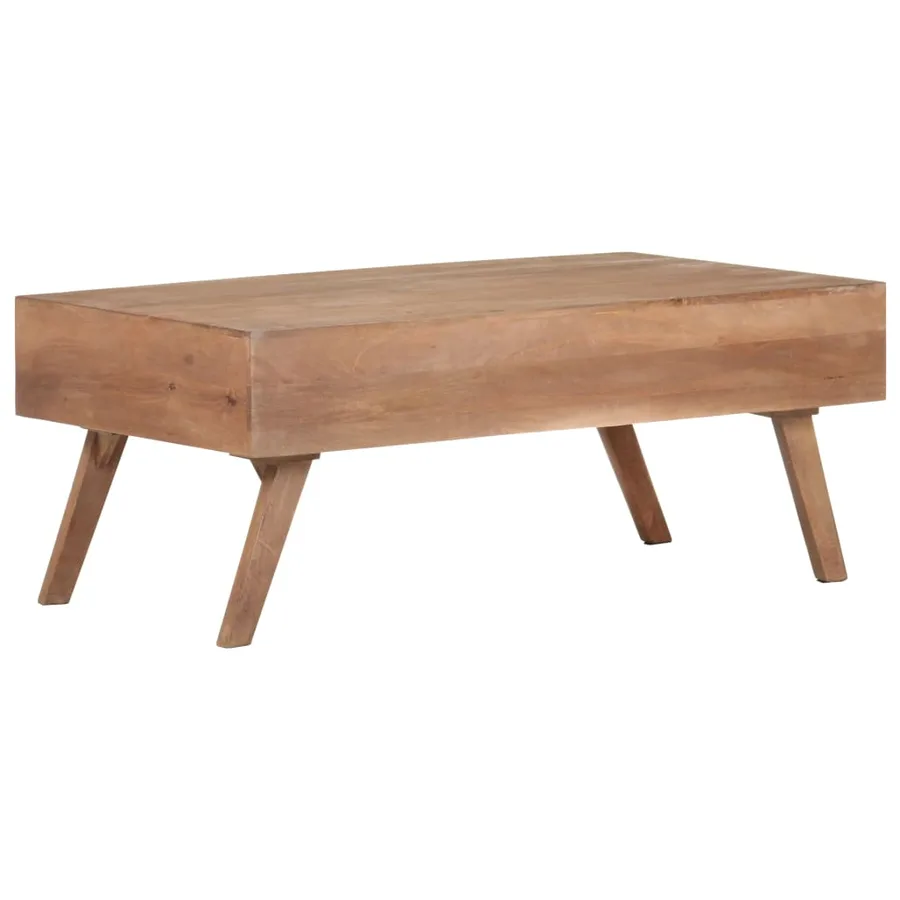 Table basse 100x60x40 cm Bois de manguier massif - 3