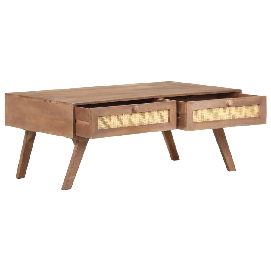 Table basse 100x60x40 cm Bois de manguier massif - 4