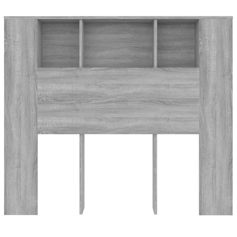 Armoire de tête de lit sonoma gris 120x18,5x102,5 cm - 4