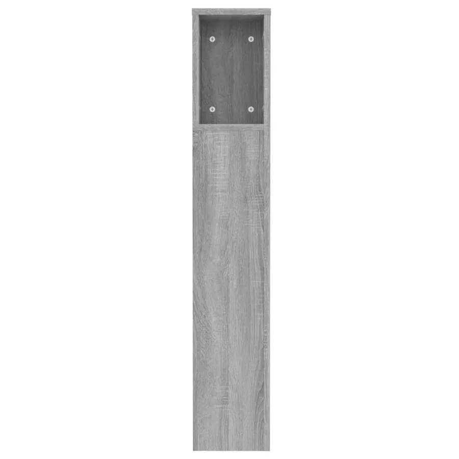 Armoire de tête de lit sonoma gris 120x18,5x102,5 cm - 5