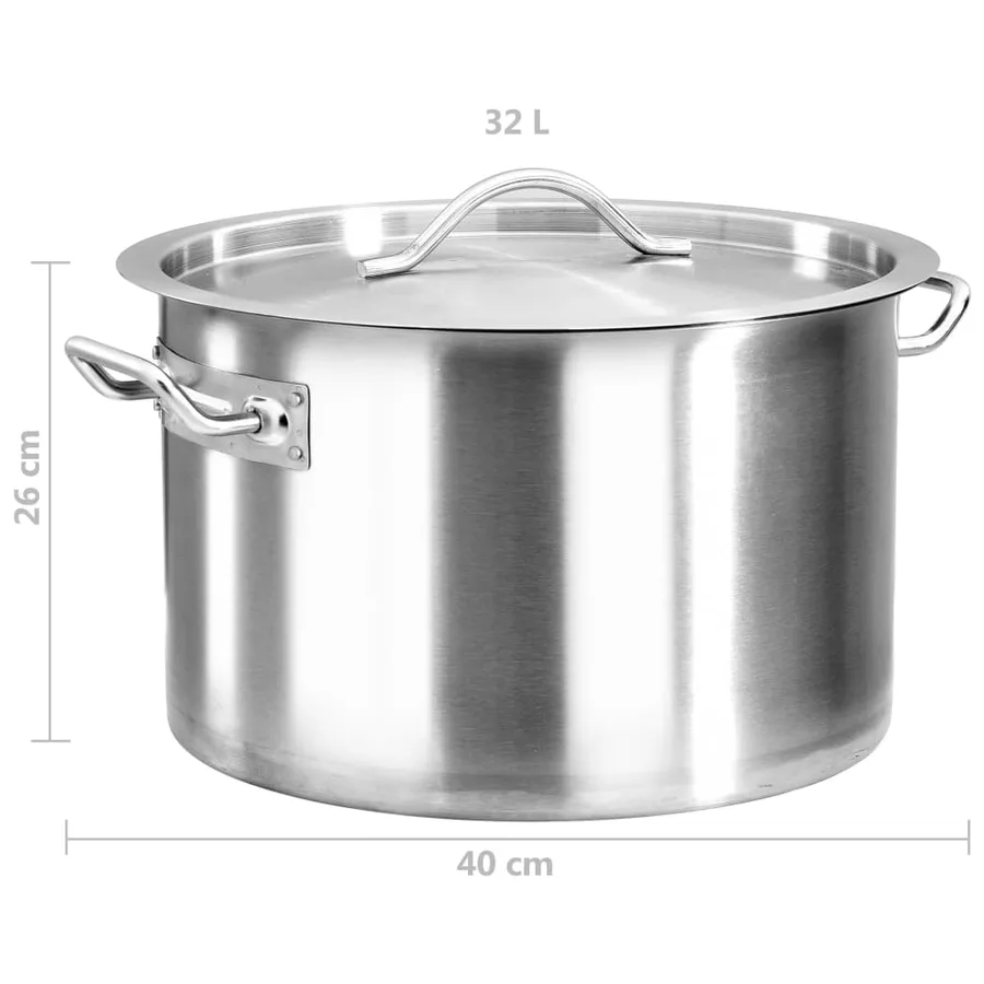 Marmite 32 L 40x26 cm Acier inoxydable - 7