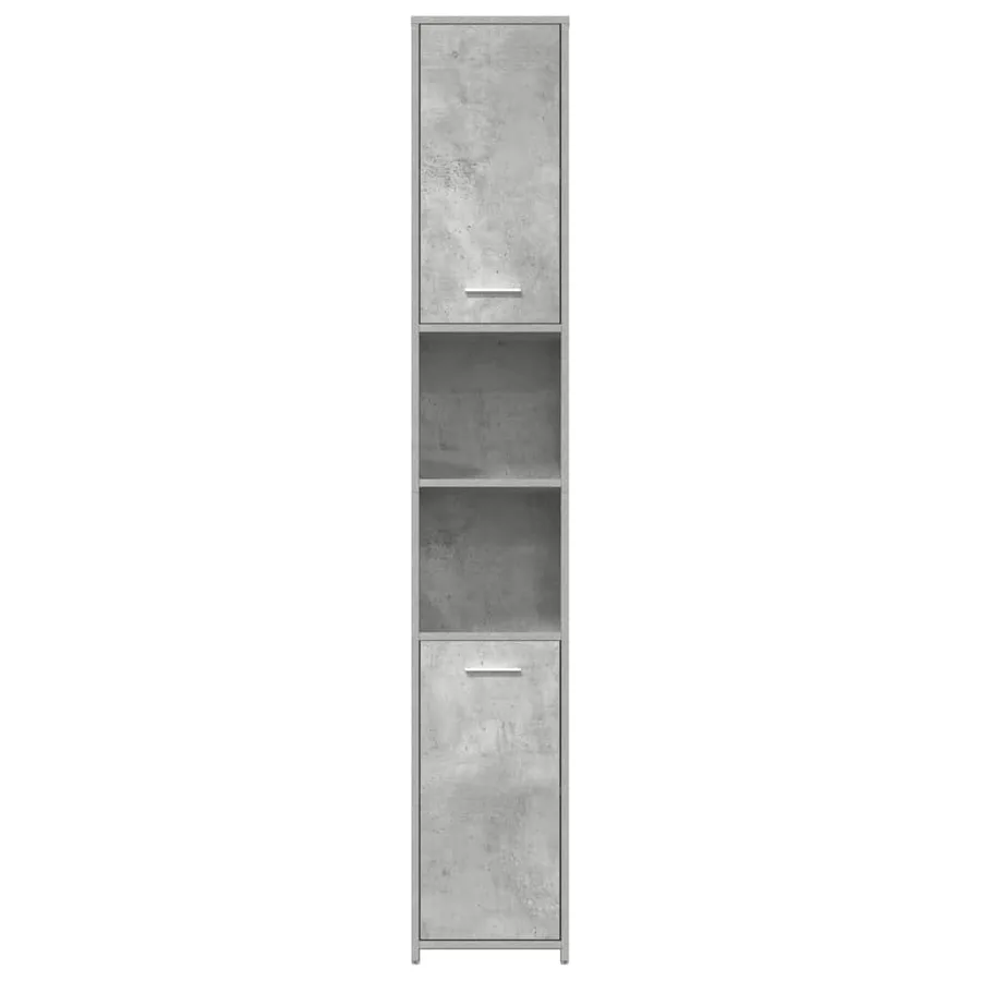 Armoire de salle de bain Gris béton Bois d'ingénierie - 6