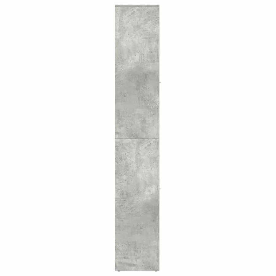 Armoire de salle de bain Gris béton Bois d'ingénierie - 7