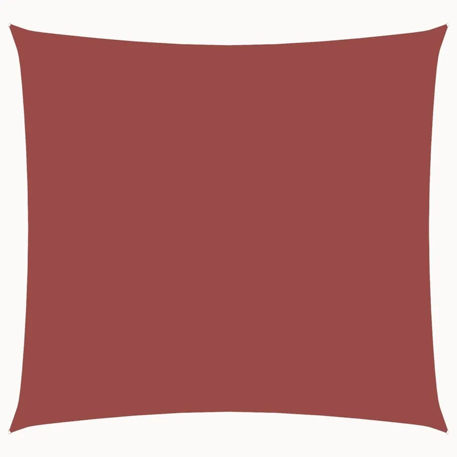Voile de parasol tissu oxford carré 7x7 m terre cuite - 2